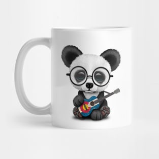 Baby Panda Playing Colorado Flag Guitar Mug